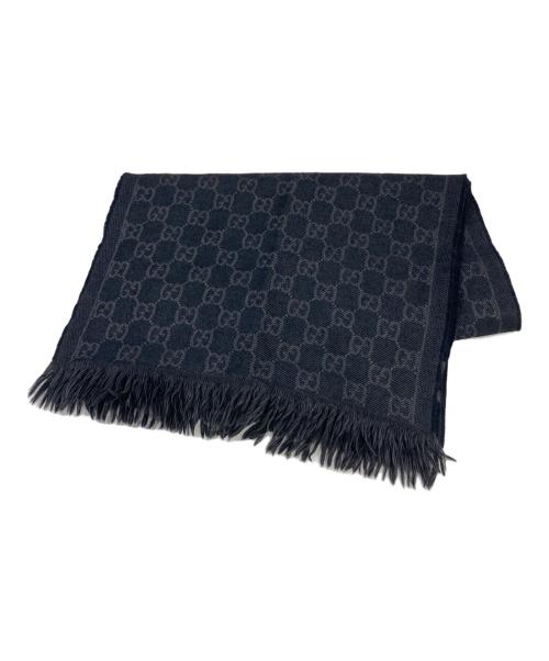 GUCCI（グッチ）GUCCI (グッチ) マフラー ブラックの古着・服飾アイテム