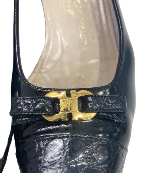 Salvatore Ferragamo（サルヴァトーレ フェラガモ）Salvatore Ferragamo (サルヴァトーレ フェラガモ) パンプス ブラック サイズ:23cmの古着・服飾アイテム