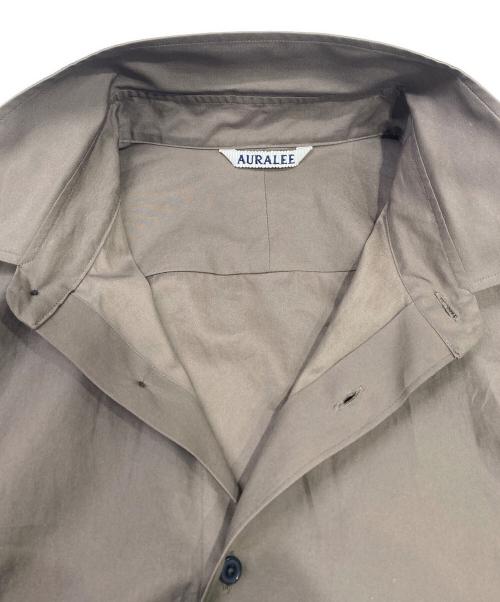 AURALEE（オーラリー）AURALEE (オーラリー) レギュラーカラーシャツ ブラウン サイズ:3の古着・服飾アイテム