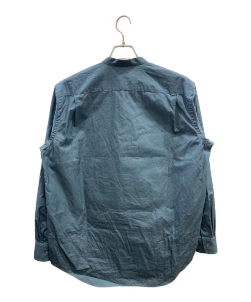 AURALEE（オーラリー）AURALEE (オーラリー) ノーカラーシャツ グリーン サイズ:3の古着・服飾アイテム