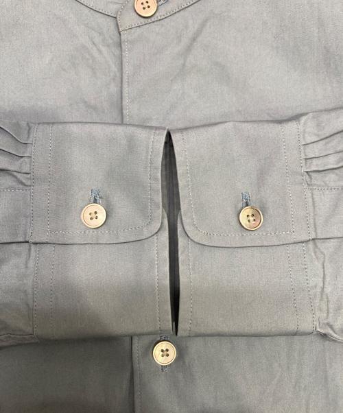 AURALEE（オーラリー）AURALEE (オーラリー) ノーカラーシャツ グリーン サイズ:3の古着・服飾アイテム