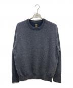 BATONERバトナ―）の古着「天竺クルーネックニット」｜ダークグレー