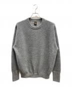 BATONERバトナ―）の古着「天竺クルーネックニット」｜グレー