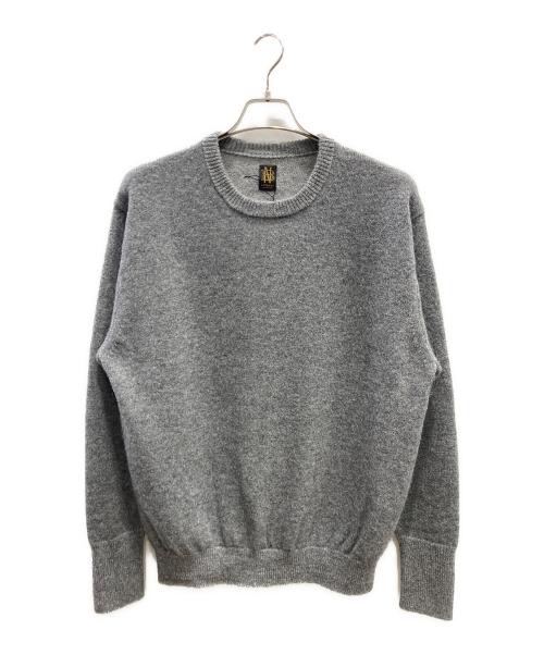 BATONER（バトナ―）BATONER (バトナ―) 天竺クルーネックニット グレー サイズ:2の古着・服飾アイテム