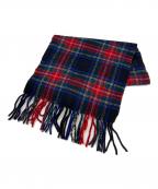 JOHNSTONS OF ELGINジョンストンズオブエルガン）の古着「カシミヤストール」｜ブラック