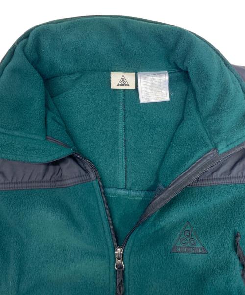 NIKE ACG（ナイキエーシージー）NIKE ACG (ナイキエーシージー) フリースジャケット グリーン サイズ:Sの古着・服飾アイテム