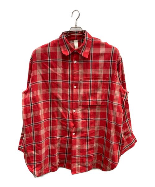 SHINYA KOZUKA（シンヤコズカ）SHINYA KOZUKA (シンヤコズカ) HIS SHIRT レッド サイズ:Sの古着・服飾アイテム