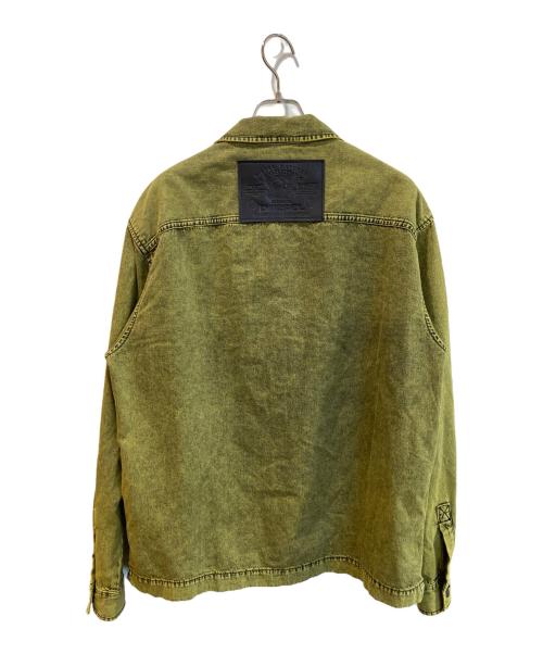 DIESEL（ディーゼル）DIESEL (ディーゼル) ワークシャツ イエロー サイズ:Lの古着・服飾アイテム