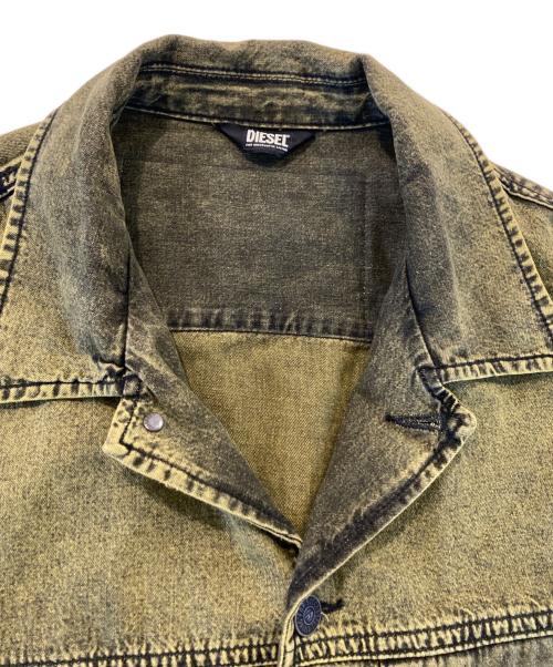 DIESEL（ディーゼル）DIESEL (ディーゼル) ワークシャツ イエロー サイズ:Lの古着・服飾アイテム