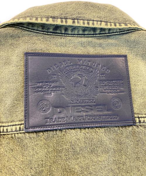 DIESEL（ディーゼル）DIESEL (ディーゼル) ワークシャツ イエロー サイズ:Lの古着・服飾アイテム