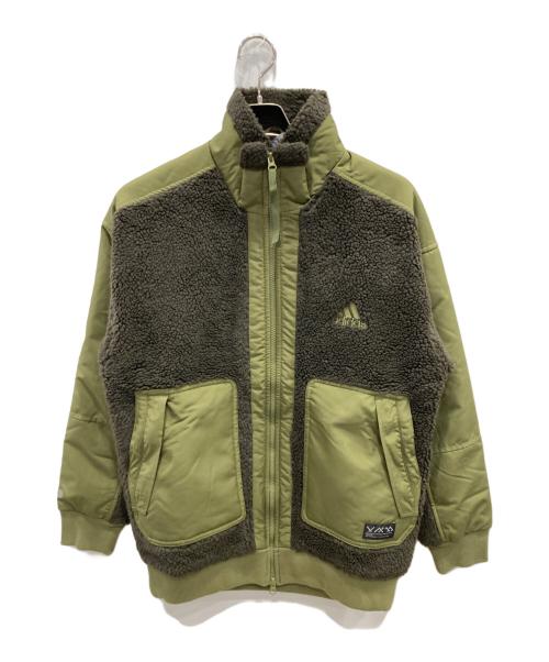 adidas（アディダス）adidas (アディダス) ボアジャケット カーキ サイズ:S 未使用品の古着・服飾アイテム