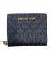 MICHAEL KORS（マイケル・コース）の古着「総柄2つ折り財布」｜グレー