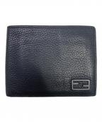 FENDIフェンディ）の古着「カーフスキン2つ折り財布」｜ブラック