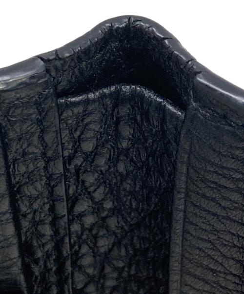 FENDI（フェンディ）FENDI (フェンディ) カーフスキン2つ折り財布 ブラックの古着・服飾アイテム