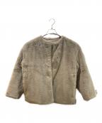 Mila Owenミラオーウェン）の古着「リバーシブルエコファージャケット」｜ベージュ