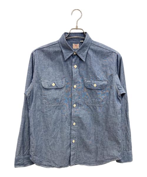 SUGAR CANE（シュガーケーン）SUGAR CANE (シュガーケーン) シャンブレーシャツ ネイビー サイズ:Mの古着・服飾アイテム