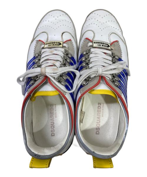DSQUARED2（ディースクエアード）DSQUARED2 (ディースクエアード) スニーカー ホワイト サイズ:43の古着・服飾アイテム