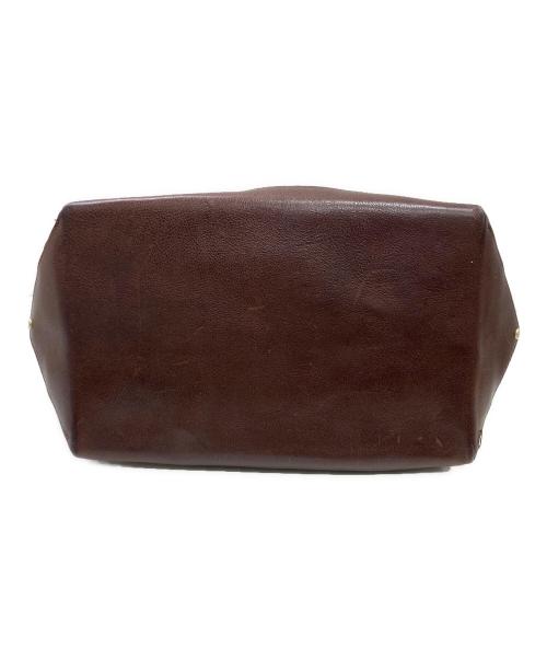 TUTUMU（ツツム）TUTUMU (ツツム) レザー切替ショルダーバッグ ブラウンの古着・服飾アイテム