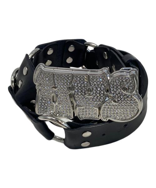 Hysteric Glamour（ヒステリックグラマー）Hysteric Glamour (ヒステリックグラマー) スタッズロゴベルト ブラック×シルバーの古着・服飾アイテム