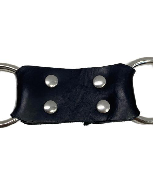 Hysteric Glamour（ヒステリックグラマー）Hysteric Glamour (ヒステリックグラマー) スタッズロゴベルト ブラック×シルバーの古着・服飾アイテム