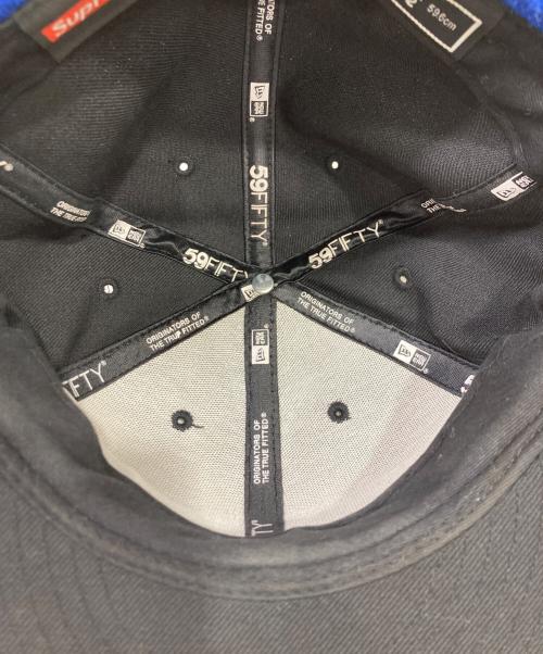 New Era（ニューエラ）New Era (ニューエラ) Supreme (シュプリーム) Knit Rib Box Logo Cap ブラック サイズ:7 1/2の古着・服飾アイテム