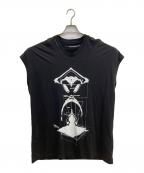 JULIUSユリウス）の古着「ノースリーブロングカットソー」｜ブラック