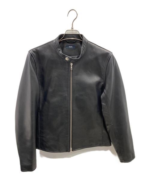 SHIPS（シップス）SHIPS (シップス) ラムレザージャケット ブラック サイズ:Mの古着・服飾アイテム