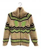 DIESELディーゼル）の古着「ニットジャケット」｜ベージュ