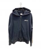 BURBERRY LONDONバーバリーロンドン）の古着「ヴィンテージチェック スウェットプルオーバーパーカー」｜ブラック