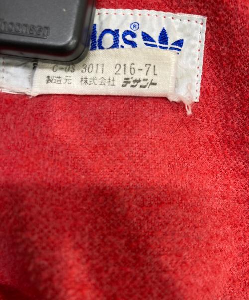 adidas（アディダス）adidas (アディダス) フーデッドトラックジャケット レッド サイズ:Lの古着・服飾アイテム