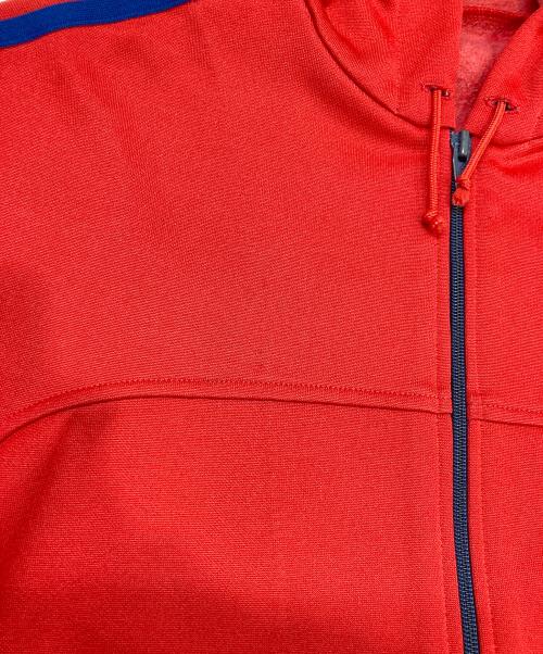 adidas（アディダス）adidas (アディダス) フーデッドトラックジャケット レッド サイズ:Lの古着・服飾アイテム