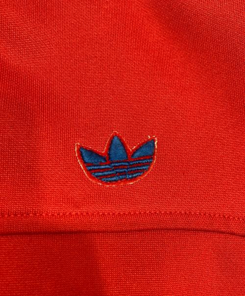 adidas（アディダス）adidas (アディダス) フーデッドトラックジャケット レッド サイズ:Lの古着・服飾アイテム