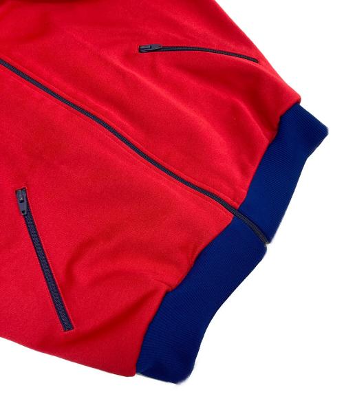 adidas（アディダス）adidas (アディダス) フーデッドトラックジャケット レッド サイズ:Lの古着・服飾アイテム
