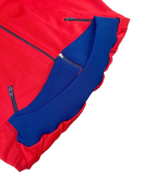 adidas（アディダス）adidas (アディダス) フーデッドトラックジャケット レッド サイズ:Lの古着・服飾アイテム