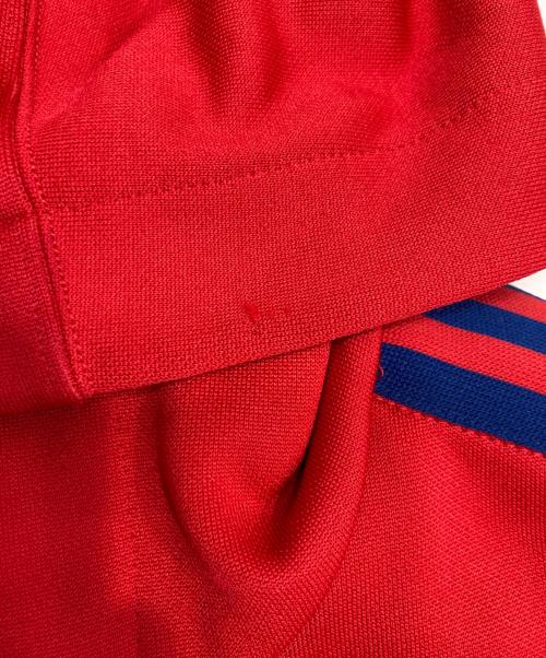 adidas（アディダス）adidas (アディダス) フーデッドトラックジャケット レッド サイズ:Lの古着・服飾アイテム