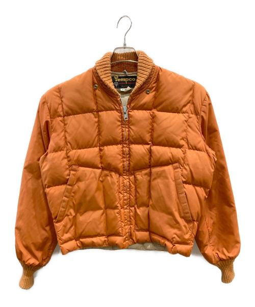 TEMPCO（テンプコ）TEMPCO (テンプコ) ダウンジャケット オレンジ サイズ:Mの古着・服飾アイテム
