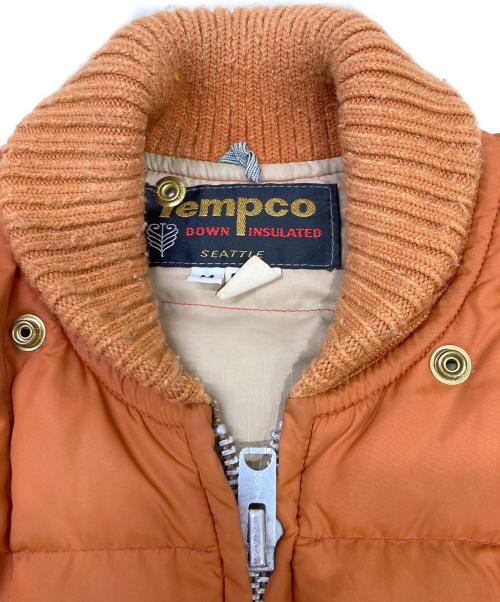 TEMPCO（テンプコ）TEMPCO (テンプコ) ダウンジャケット オレンジ サイズ:Mの古着・服飾アイテム