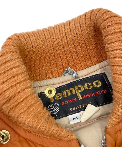 TEMPCO（テンプコ）TEMPCO (テンプコ) ダウンジャケット オレンジ サイズ:Mの古着・服飾アイテム