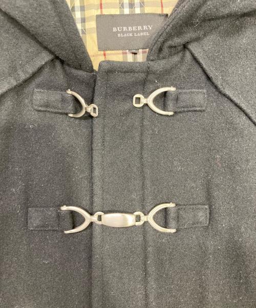 BURBERRY BLACK LABEL（バーバリーブラックレーベル）BURBERRY BLACK LABEL (バーバリーブラックレーベル) ノヴァチェックダッフルコート ブラック サイズ:Mの古着・服飾アイテム