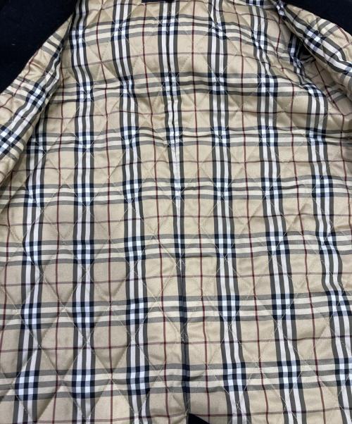 BURBERRY BLACK LABEL（バーバリーブラックレーベル）BURBERRY BLACK LABEL (バーバリーブラックレーベル) ノヴァチェックダッフルコート ブラック サイズ:Mの古着・服飾アイテム
