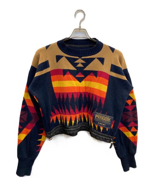 sacai（サカイ）sacai (サカイ) PENDLETON (ペンドルトン) ニット マルチカラー サイズ:2の古着・服飾アイテム