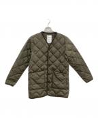 TAIONタイオン）の古着「キルティングダウンコート」｜オリーブ