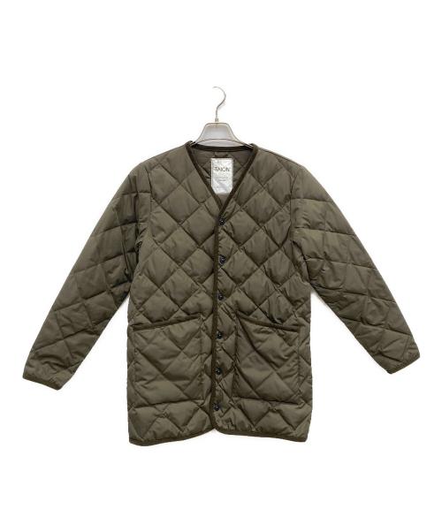 TAION（タイオン）TAION (タイオン) キルティングダウンコート オリーブ サイズ:Mの古着・服飾アイテム