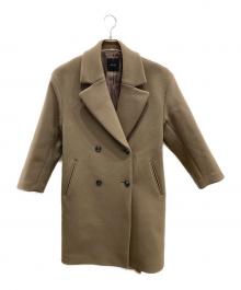 Spick and Span（スピックアンドスパン）の古着「ダブルフェイスオーバーコート」｜ベージュ