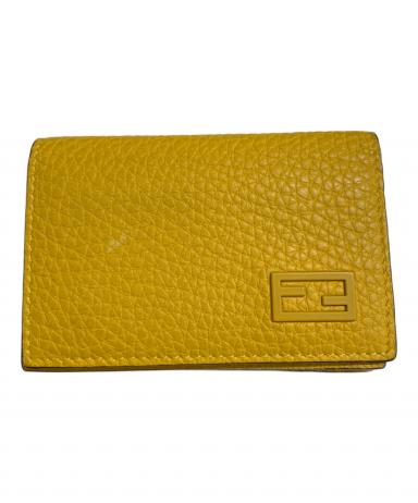 中古・古着通販】FENDI (フェンディ) カードケース イエロー｜ブランド