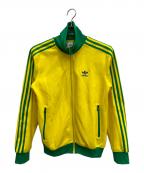 adidasアディダス）の古着「トラックジャケット」｜イエロー×グリーン