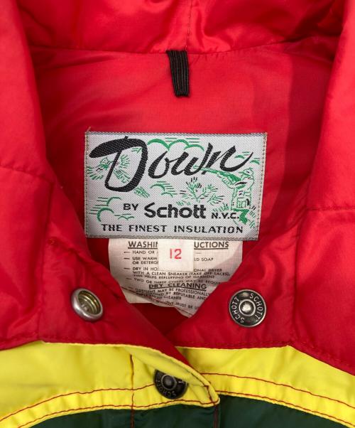 Schott（ショット）Schott (ショット) ダウンベスト グリーン サイズ: XS (US 12)の古着・服飾アイテム