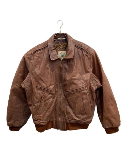 konely（コネリー）konely (コネリー) レザーフライトジャケット ブラウン サイズ:Mの古着・服飾アイテム