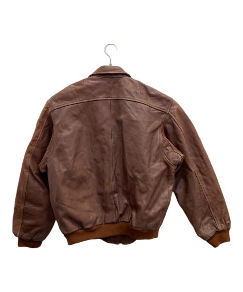 konely（コネリー）konely (コネリー) レザーフライトジャケット ブラウン サイズ:Mの古着・服飾アイテム