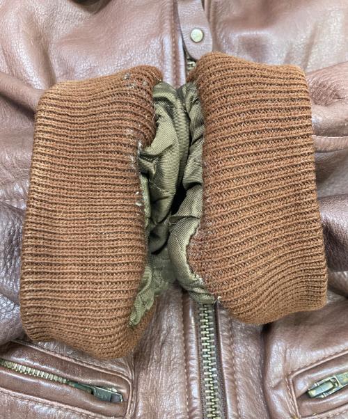 konely（コネリー）konely (コネリー) レザーフライトジャケット ブラウン サイズ:Mの古着・服飾アイテム